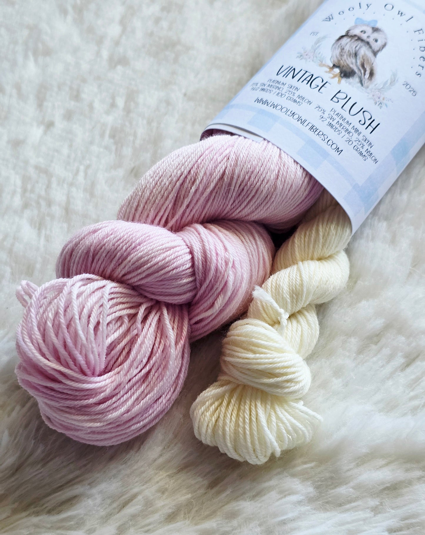 Vintage Blush Sock Kit Wooly Owl Fibers