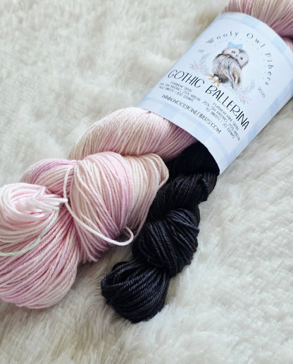 Gothic Ballerina Sock Kit Wooly Owl Fibers