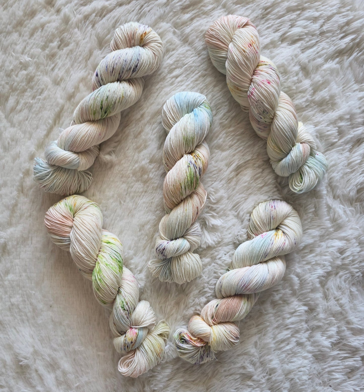 Bunny Among the Flowers Sock Yarn