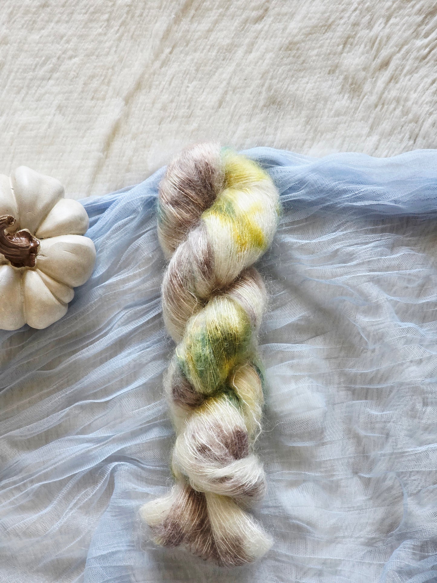 Ghost Pumpkins Mohair Wooly Owl Fibers