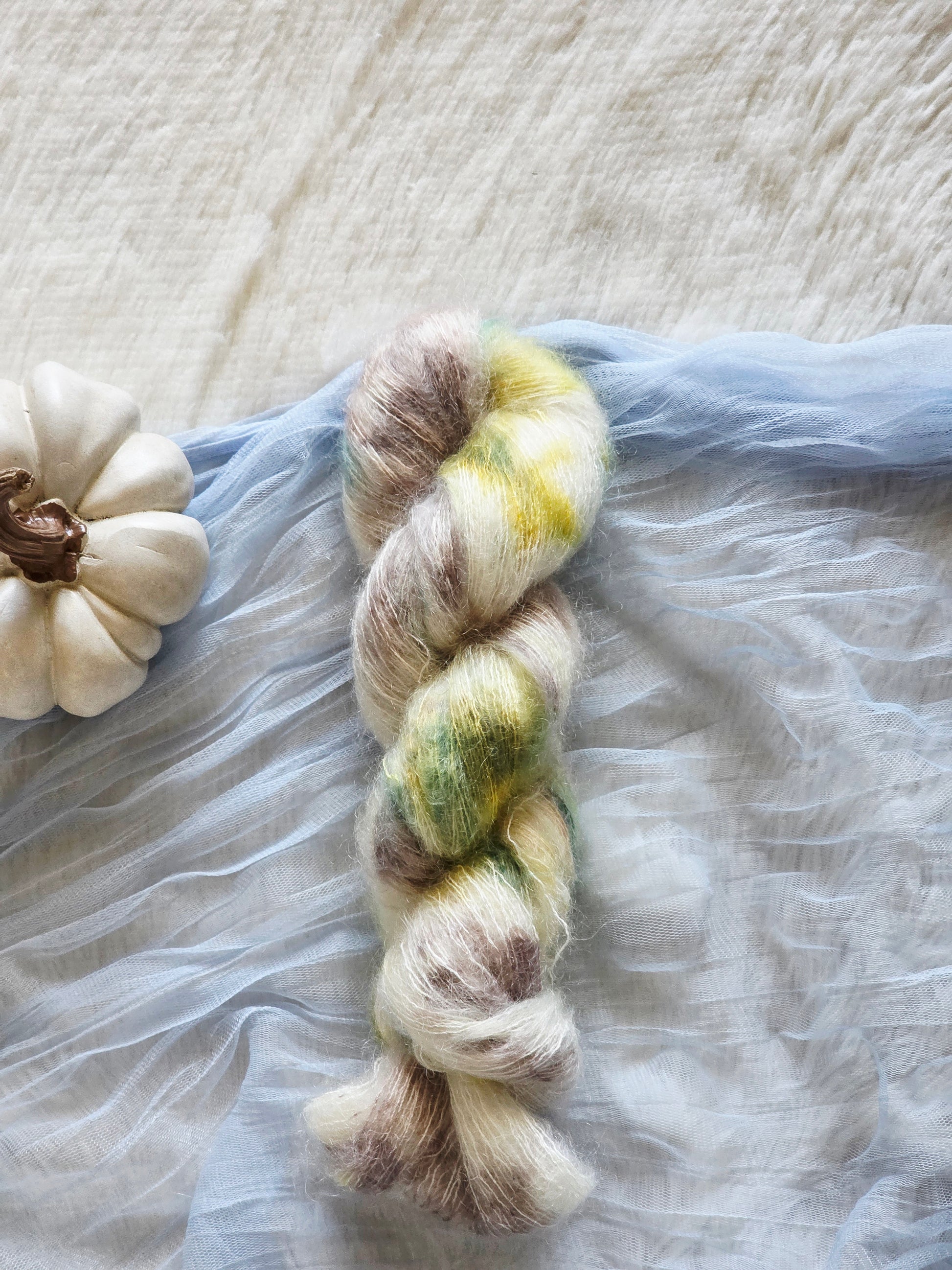 Ghost Pumpkins Mohair Wooly Owl Fibers