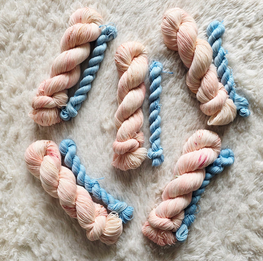 Peach Stand Sock Kit Wooly Owl Fibers