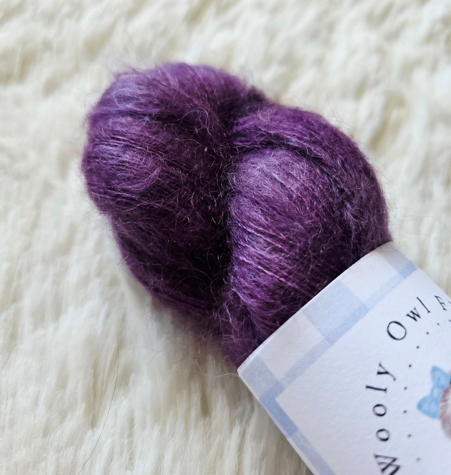 Dreamy Eggplant Wooly Owl Fibers