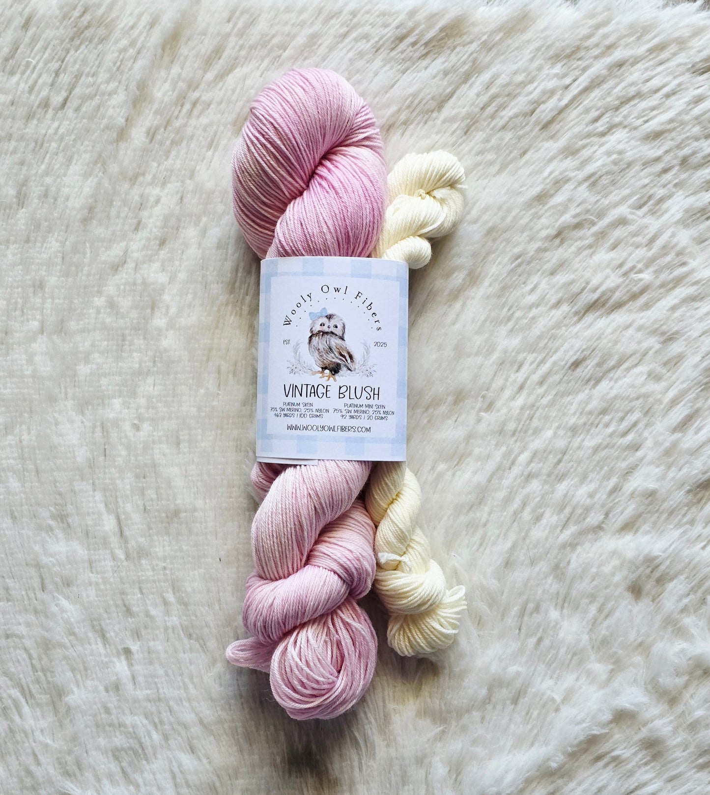 Vintage Blush Sock Kit Wooly Owl Fibers
