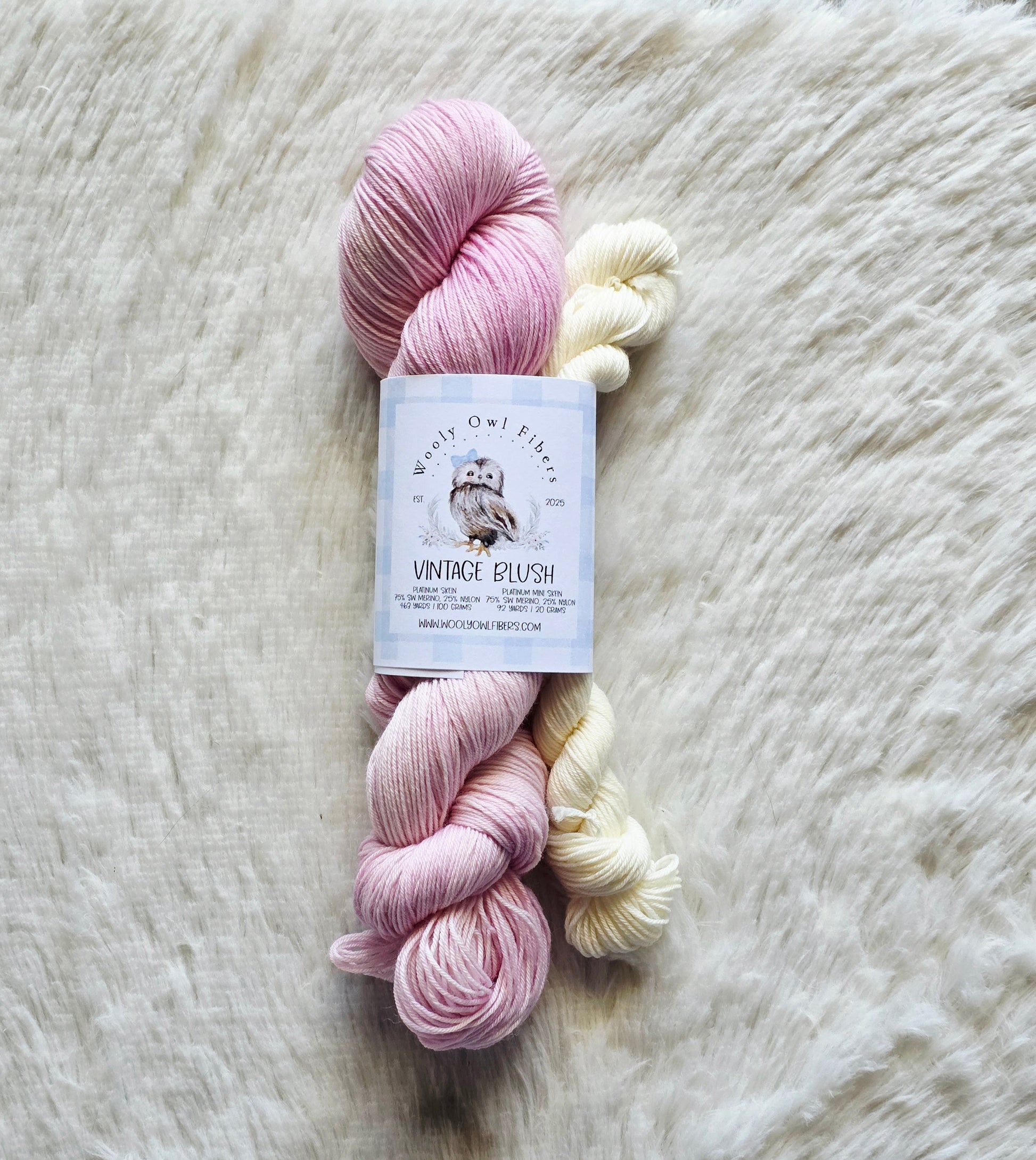 Vintage Blush Sock Kit Wooly Owl Fibers