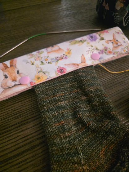Bunny Among the Flowers Needle Case