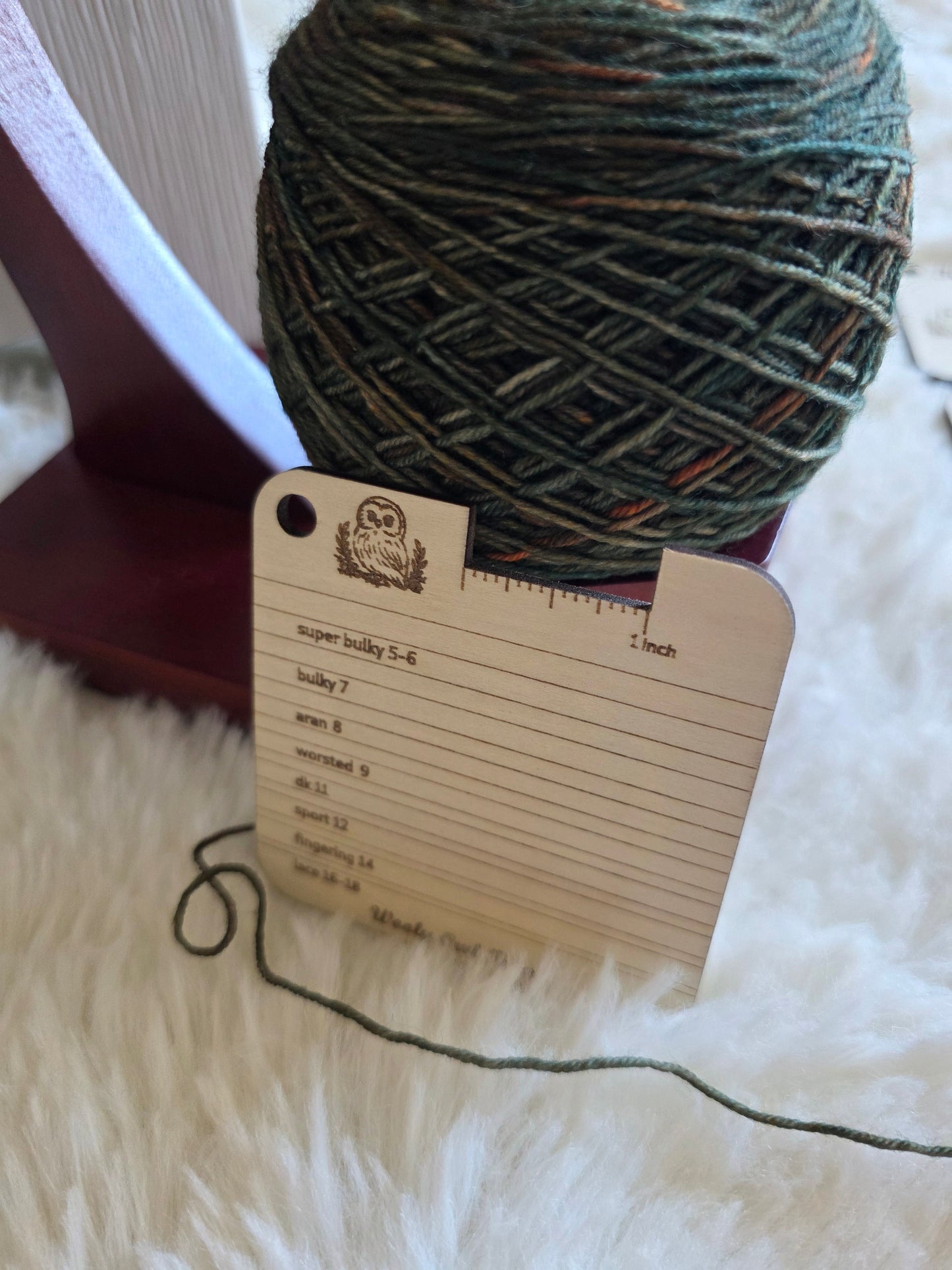 Yarn Size Reference - Knitter's Companion Block Wooly Owl Fibers