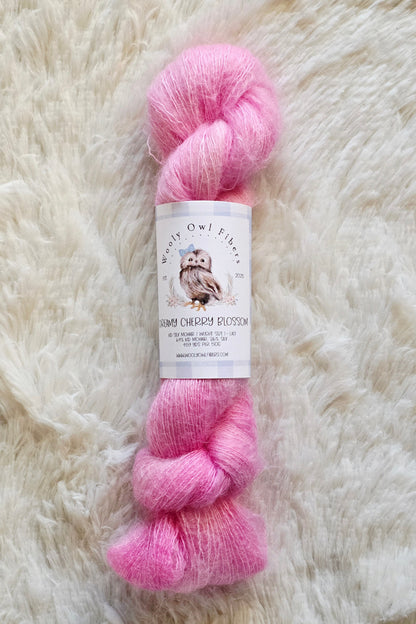 Dreamy Cherry Blossom Wooly Owl Fibers