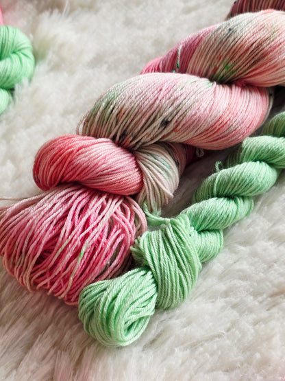 The Watermelon Stand Sock Kit Wooly Owl Fibers