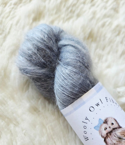 Dreamy Steel Blue Wooly Owl Fibers
