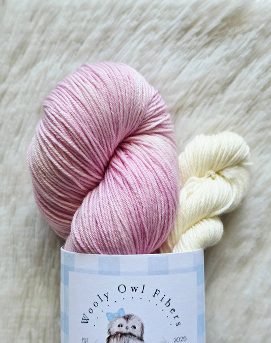 Vintage Blush Sock Kit Wooly Owl Fibers