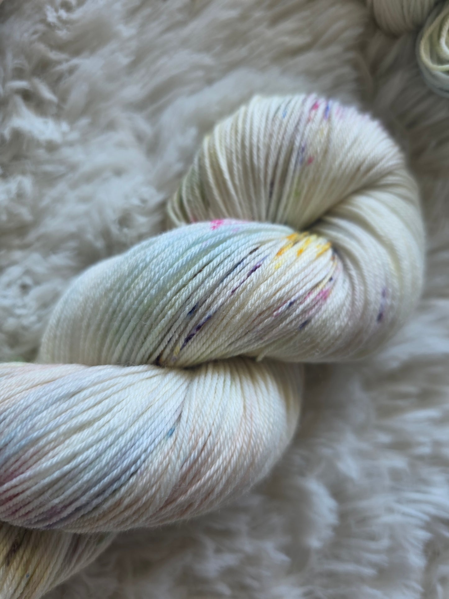 Bunny Among the Flowers Sock Yarn