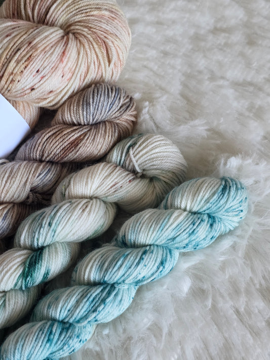 Birch & Moss Sock kit + 3 mini skeins