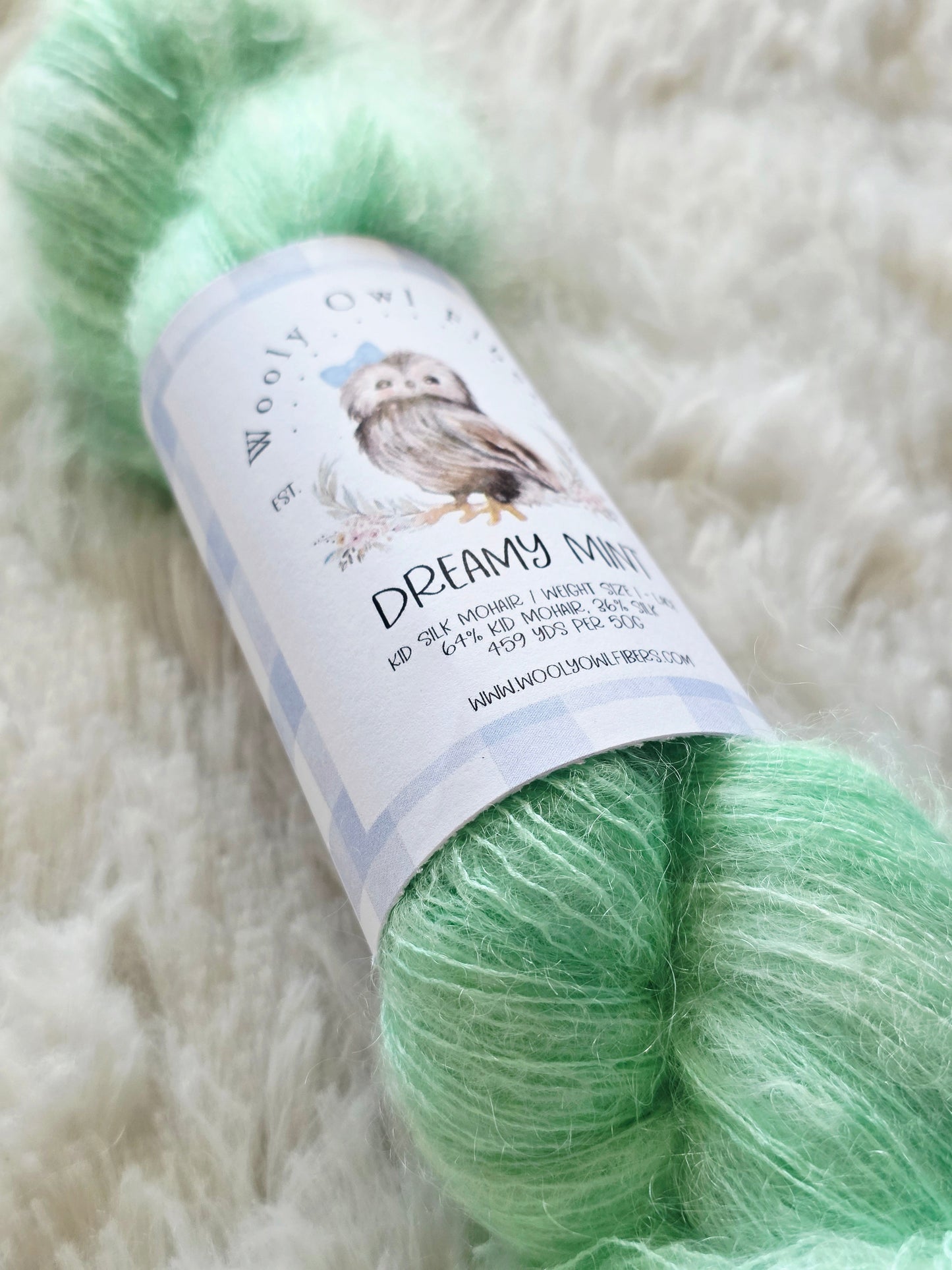 Dreamy Mint Wooly Owl Fibers