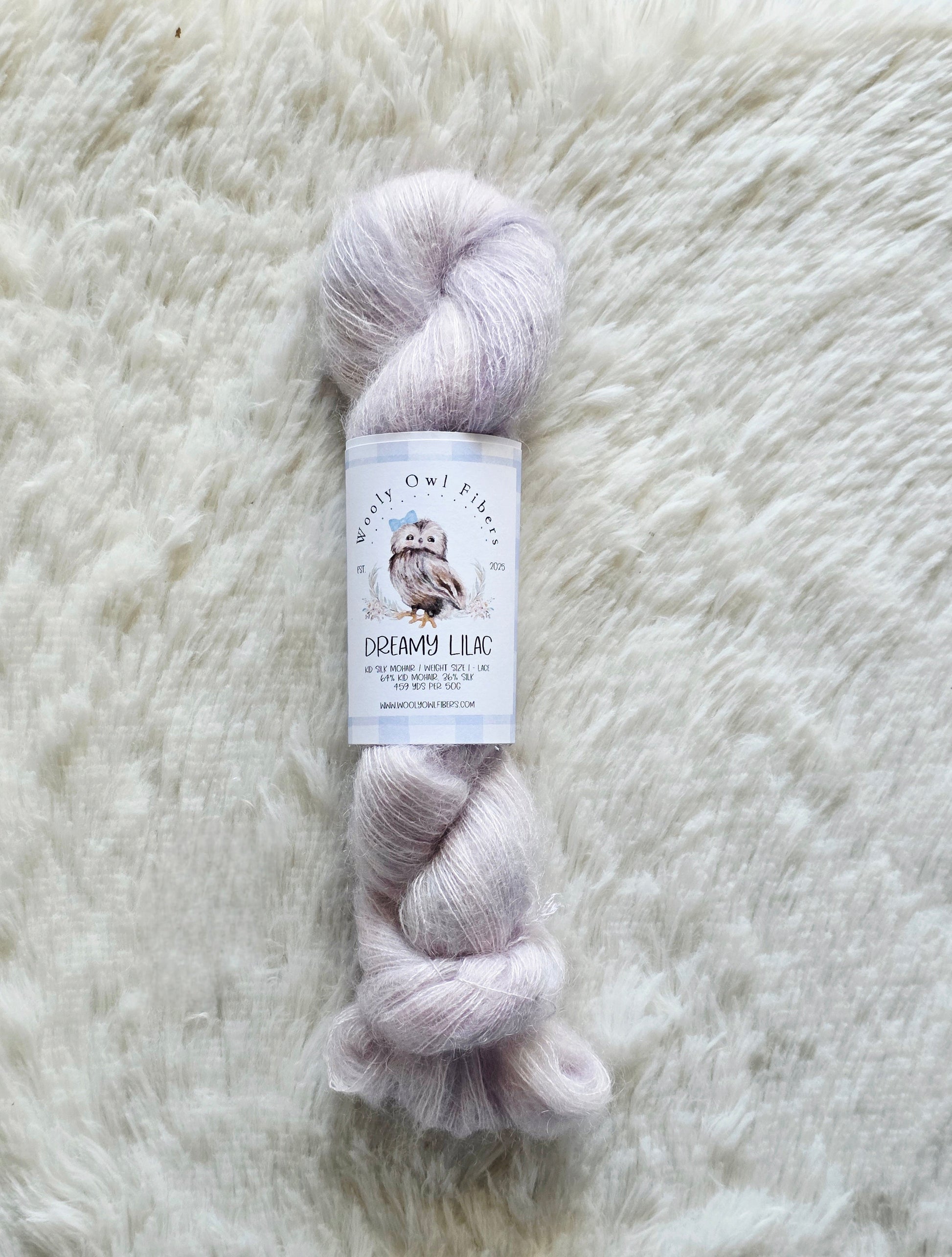 Dreamy Lilac Wooly Owl Fibers