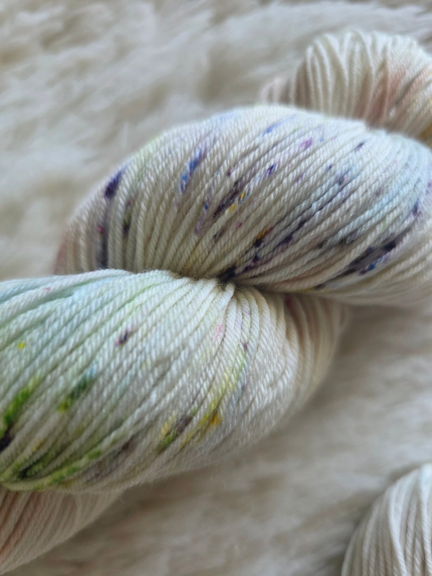 Bunny Among the Flowers Sock Yarn