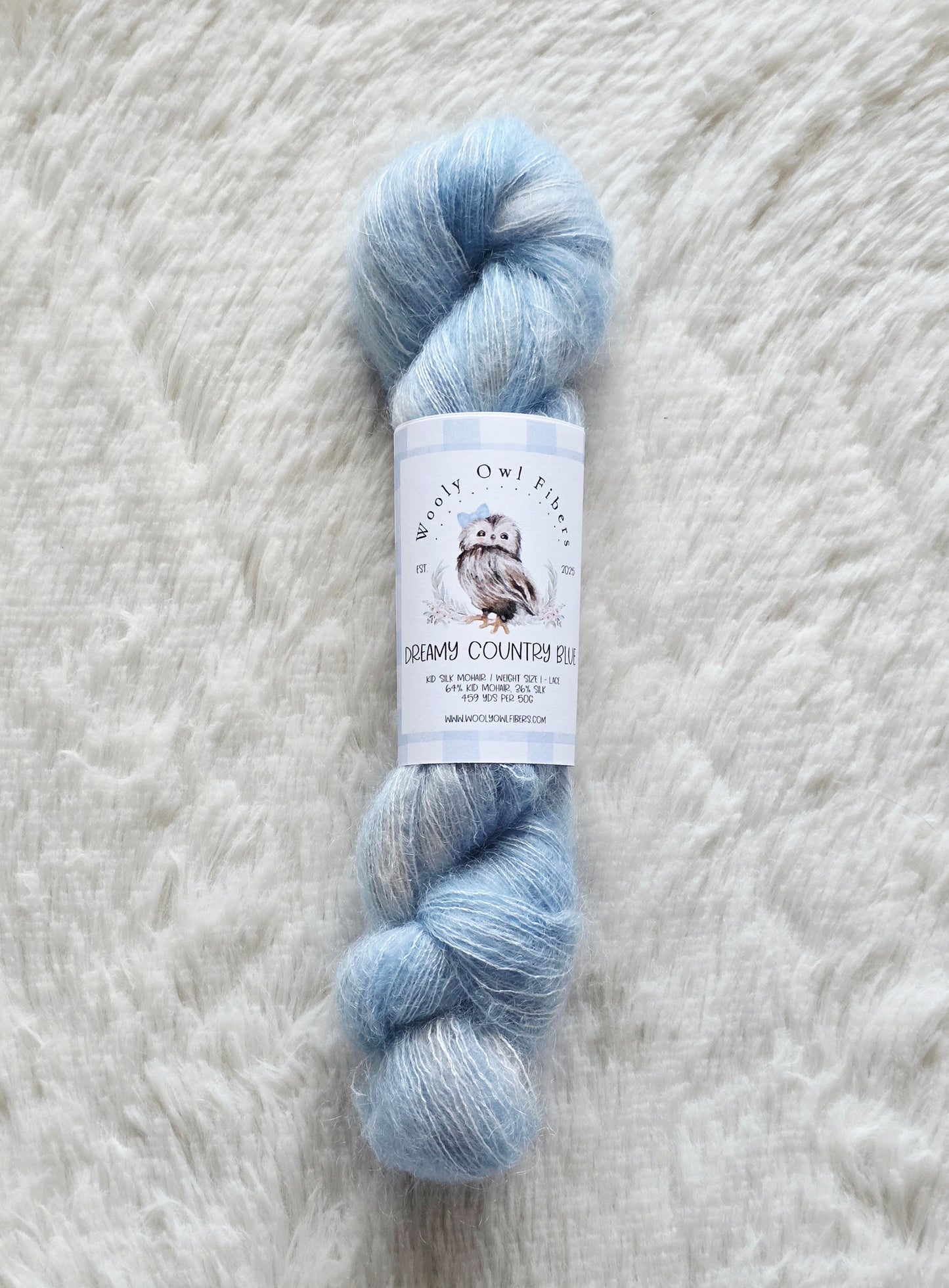 Dreamy Country Blue Wooly Owl Fibers