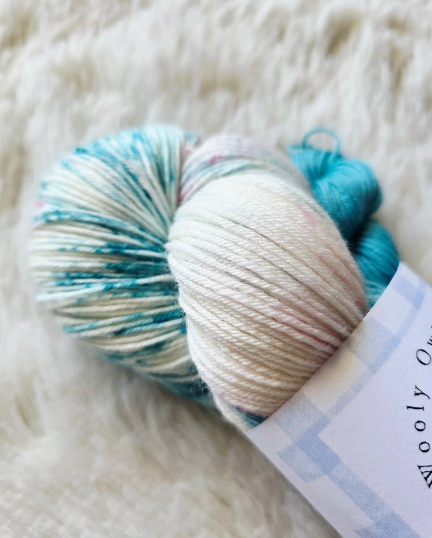 Teal & Pink Sock Kit Wooly Owl Fibers