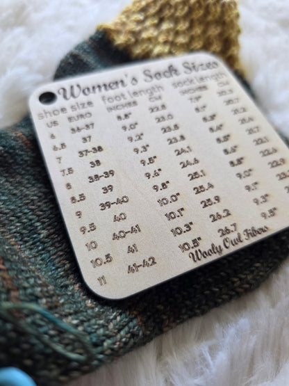 Women's Sock Sizes - Knitter's Companion Block