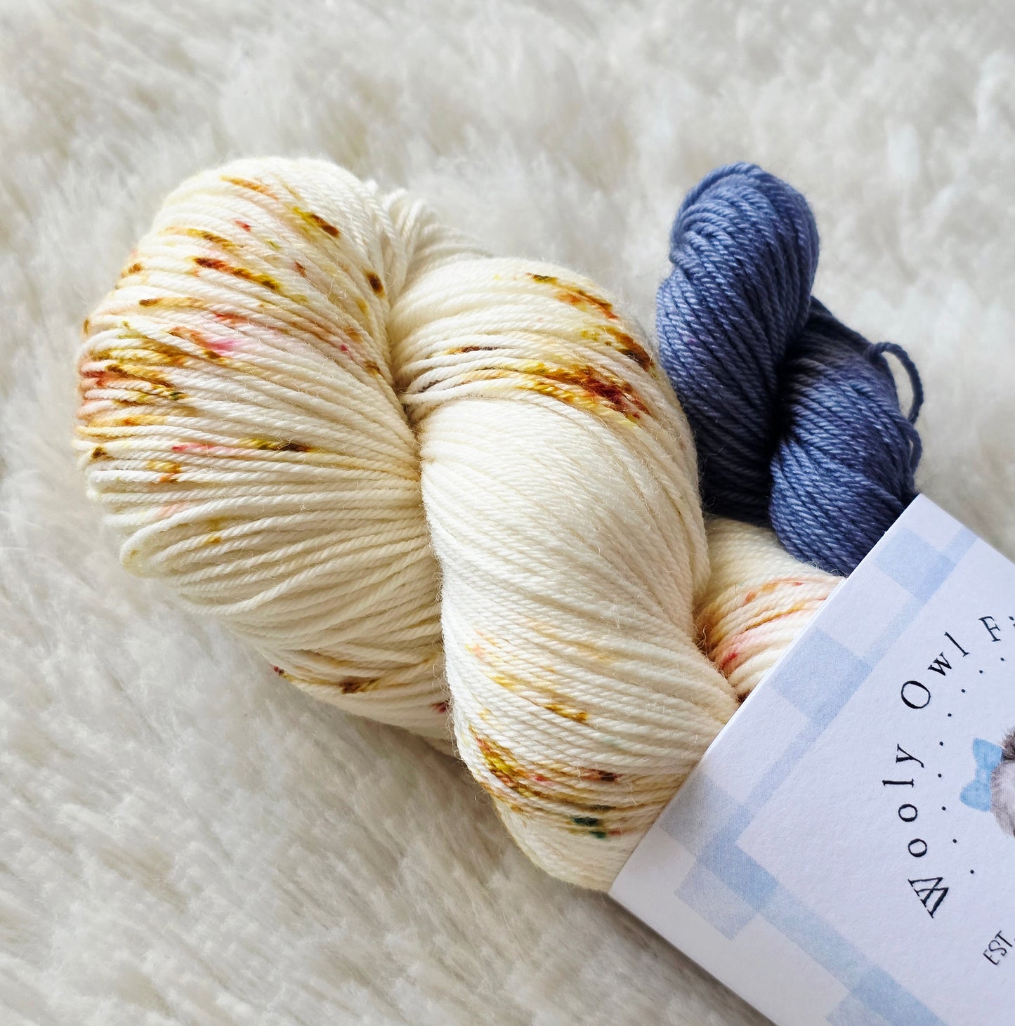 Vintage Navy Sock Kit Wooly Owl Fibers