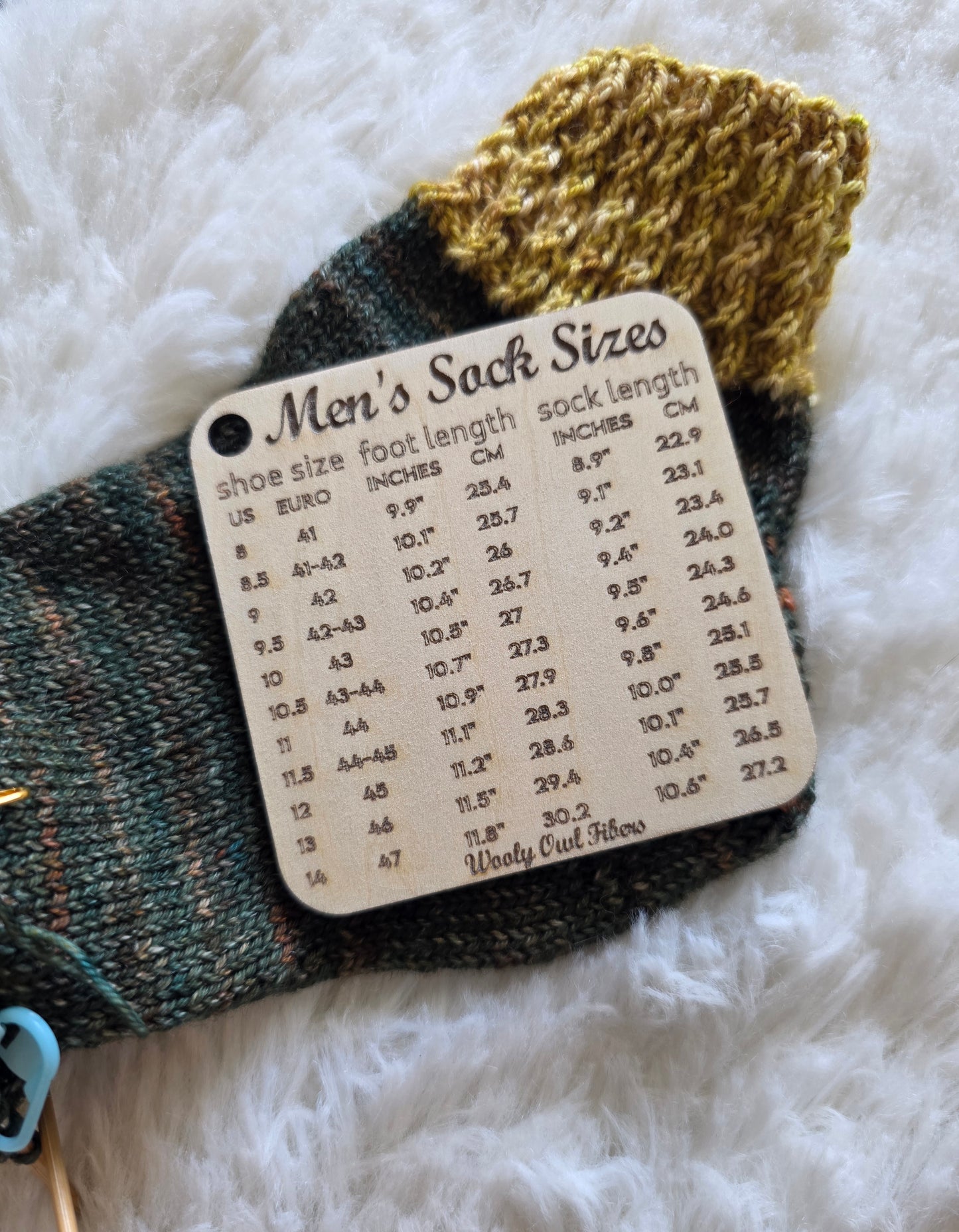 Men's Sock Sizes - Knitter's Companion Block