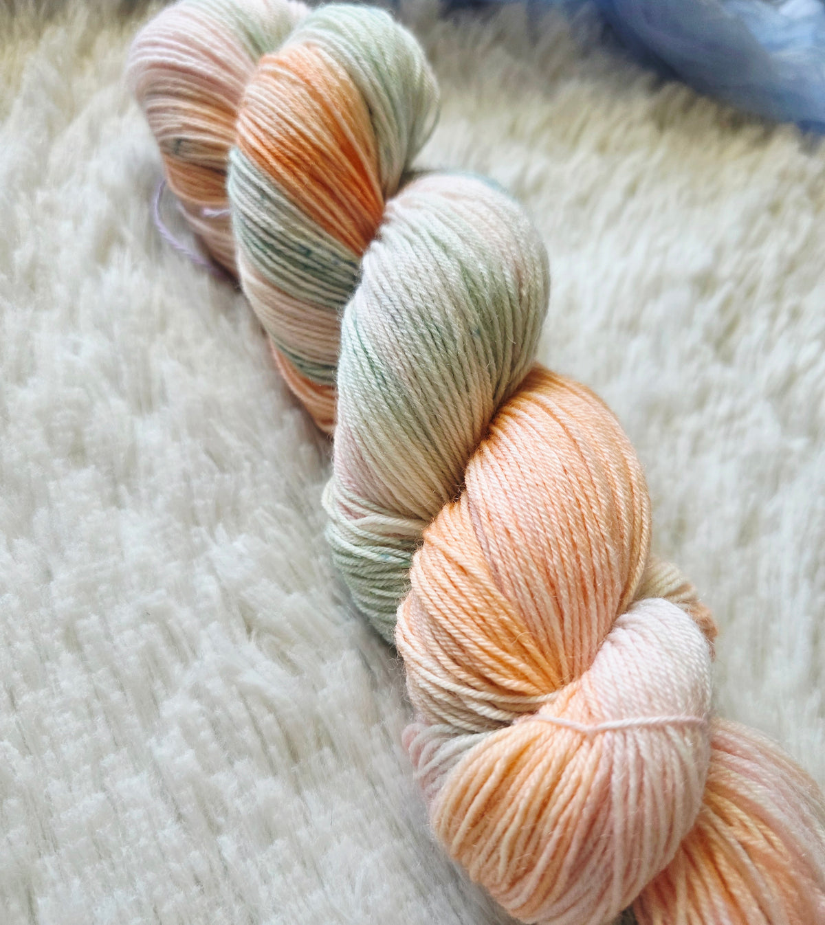 Heirloom Pumpkins BFL Sock Yarn Wooly Owl Fibers
