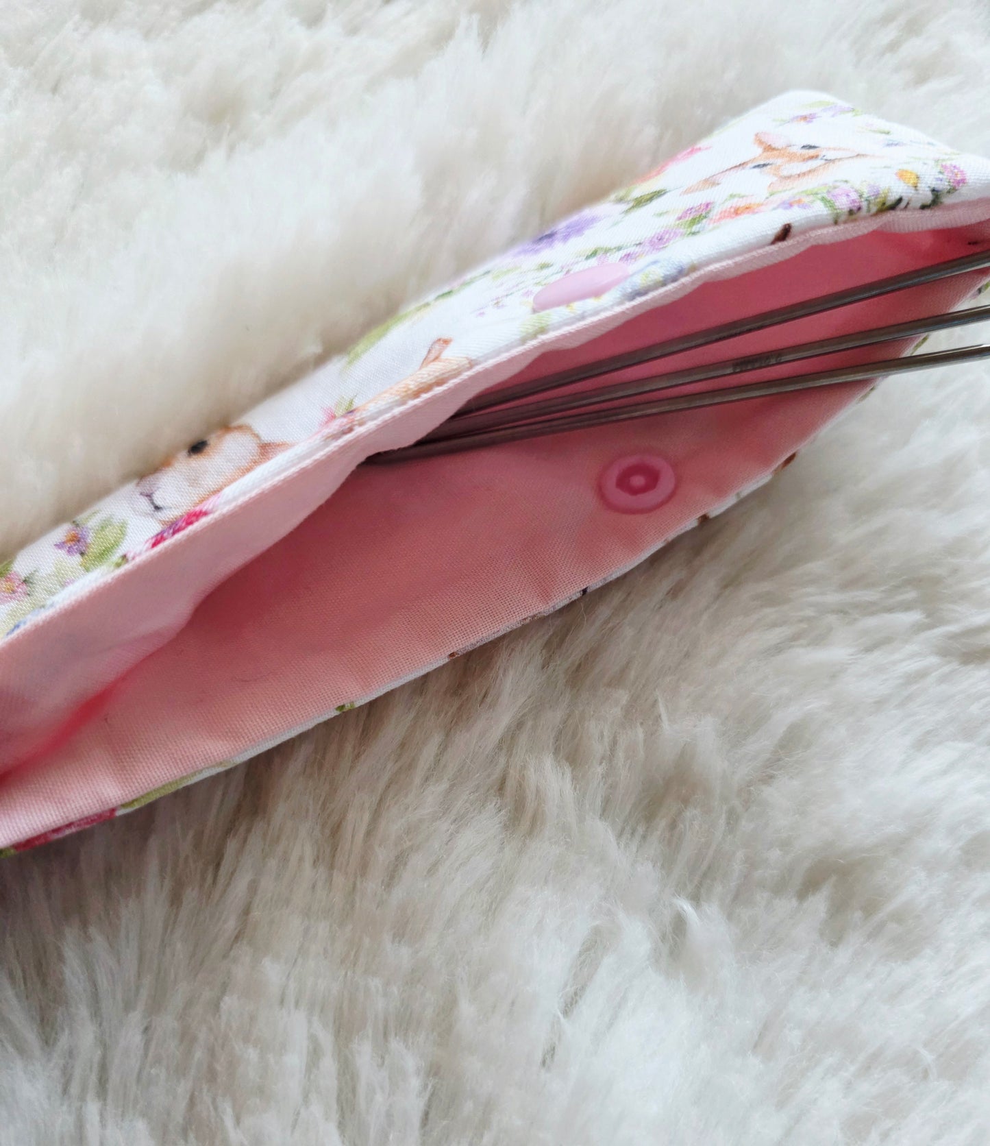 Bunny Among the Flowers Needle Case