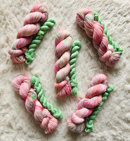 The Watermelon Stand Sock Kit Wooly Owl Fibers