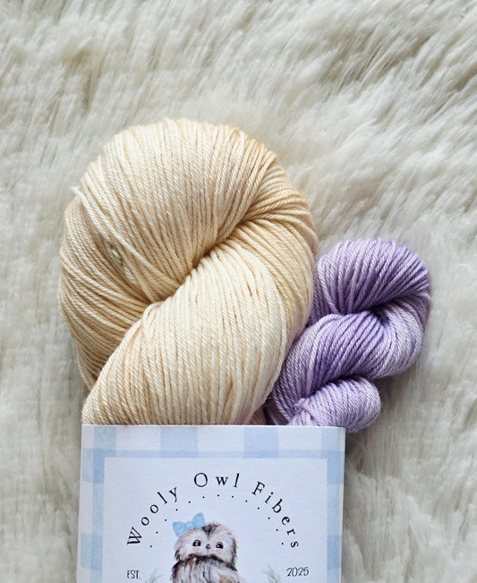 Lavender Chai Sock Kit Wooly Owl Fibers
