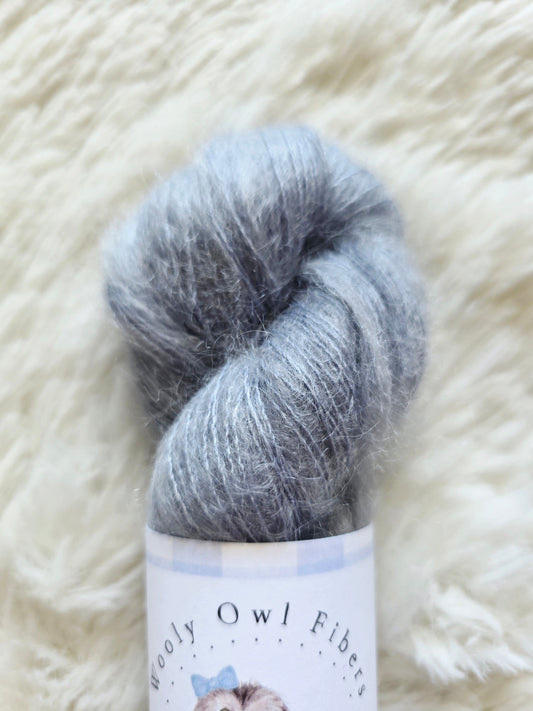 Dreamy Steel Blue Wooly Owl Fibers