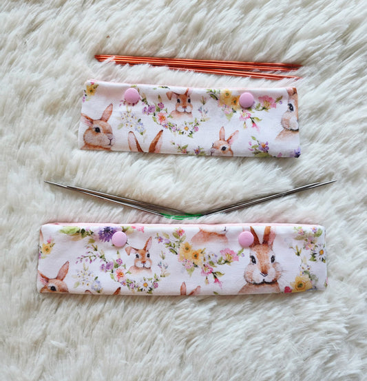 Bunny Among the Flowers Needle Case