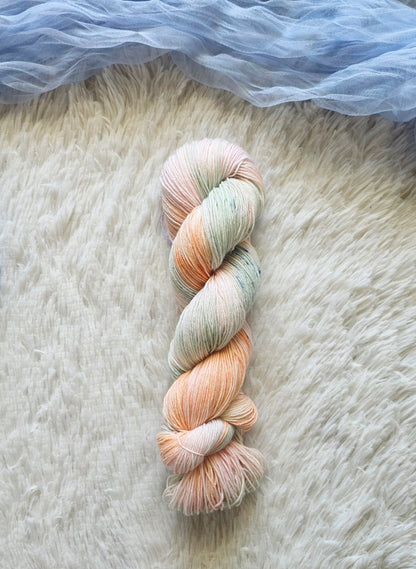 Heirloom Pumpkins BFL Sock Yarn Wooly Owl Fibers