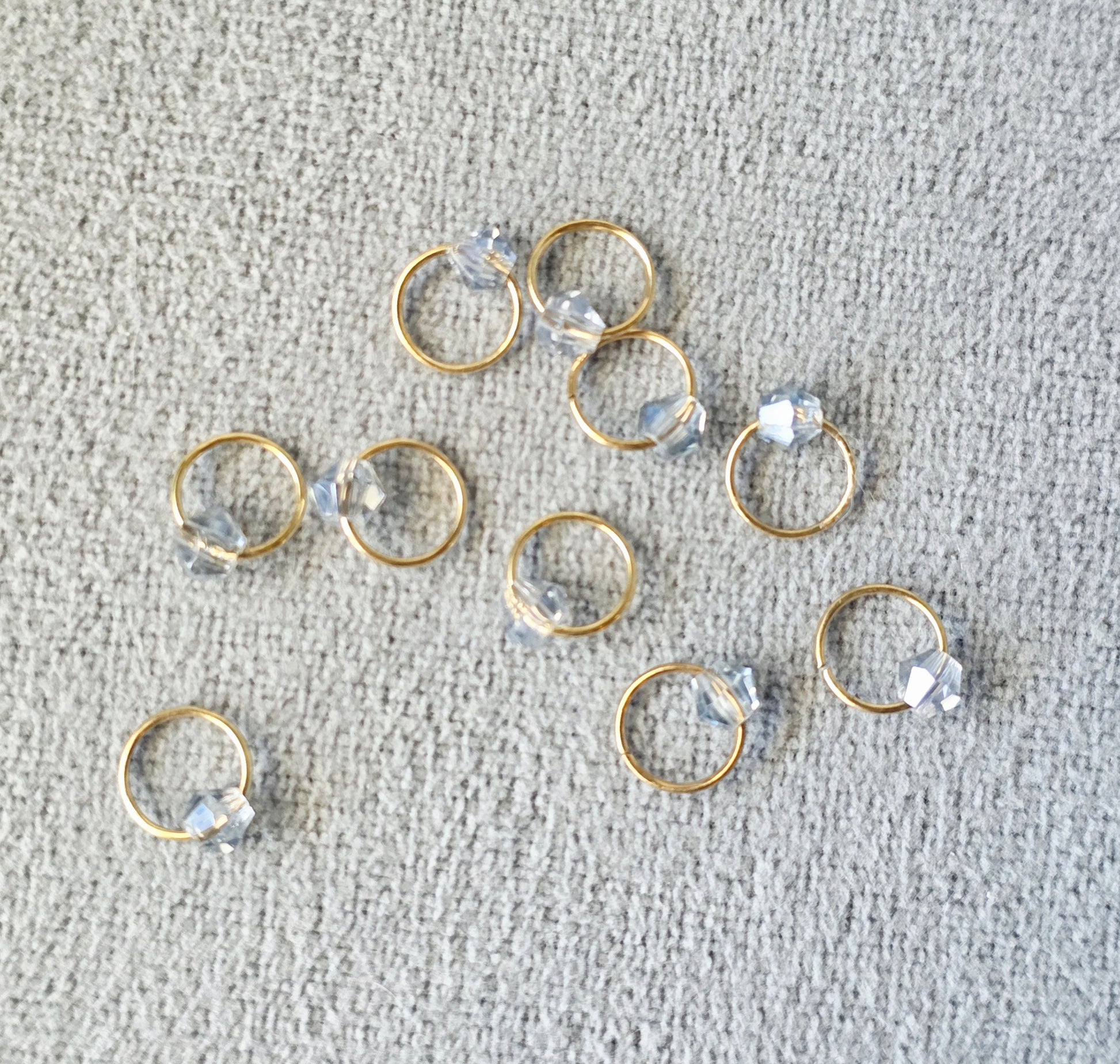 Wooly Owl Fibers Themed Stitch Markers (set of 10) Wooly Owl Fibers