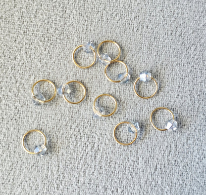Wooly Owl Fibers Themed Stitch Markers (set of 10) Wooly Owl Fibers