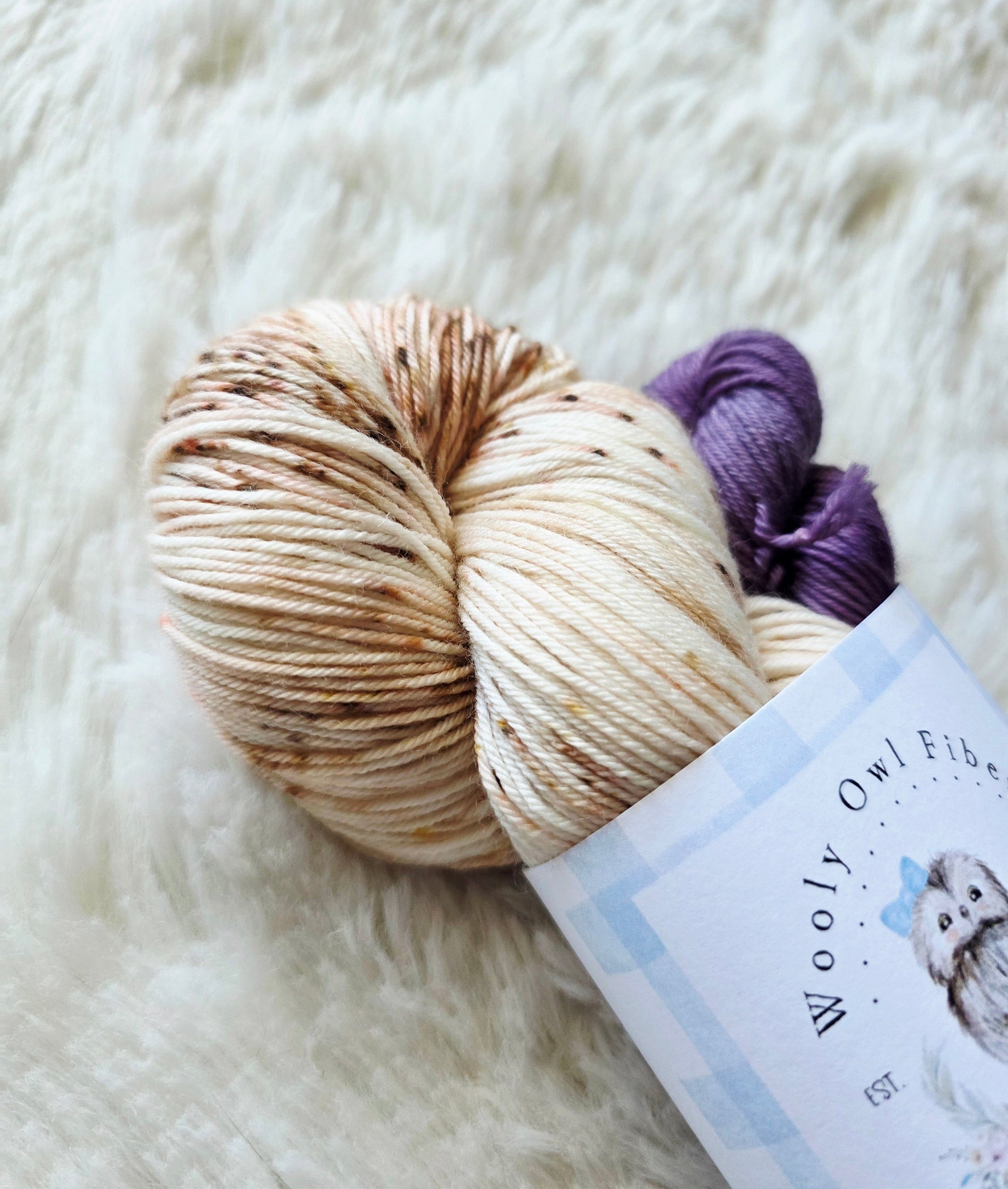 Fawn & Plum Sock Kit Wooly Owl Fibers
