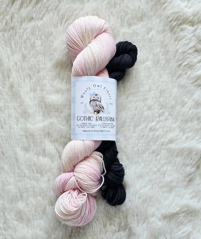 Gothic Ballerina Sock Kit Wooly Owl Fibers