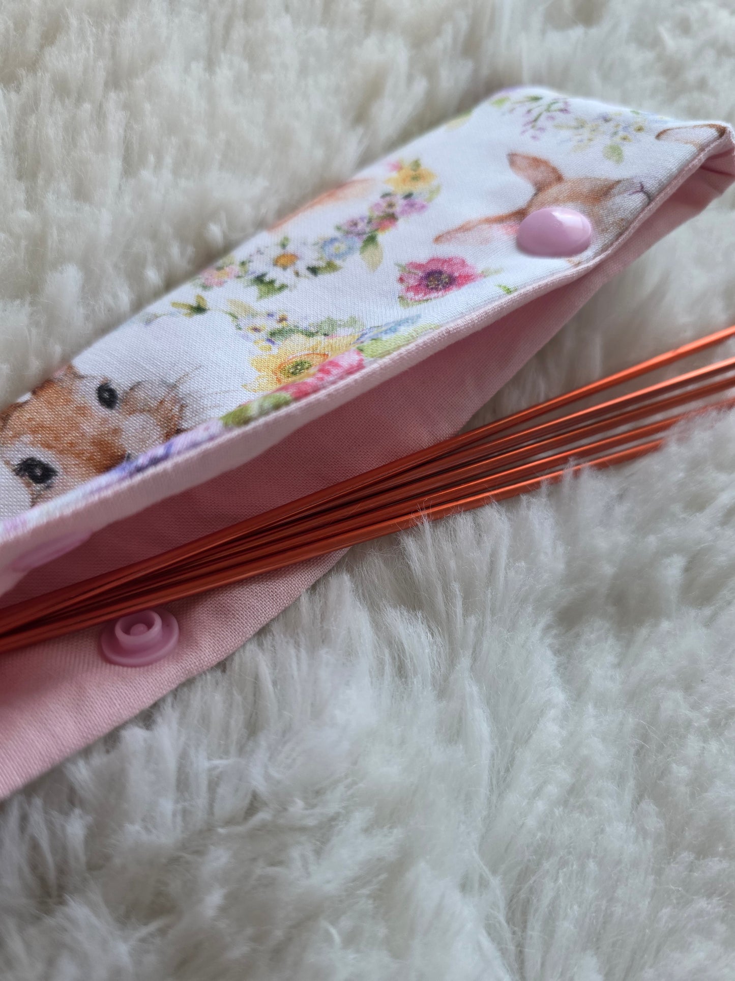 Bunny Among the Flowers Needle Case