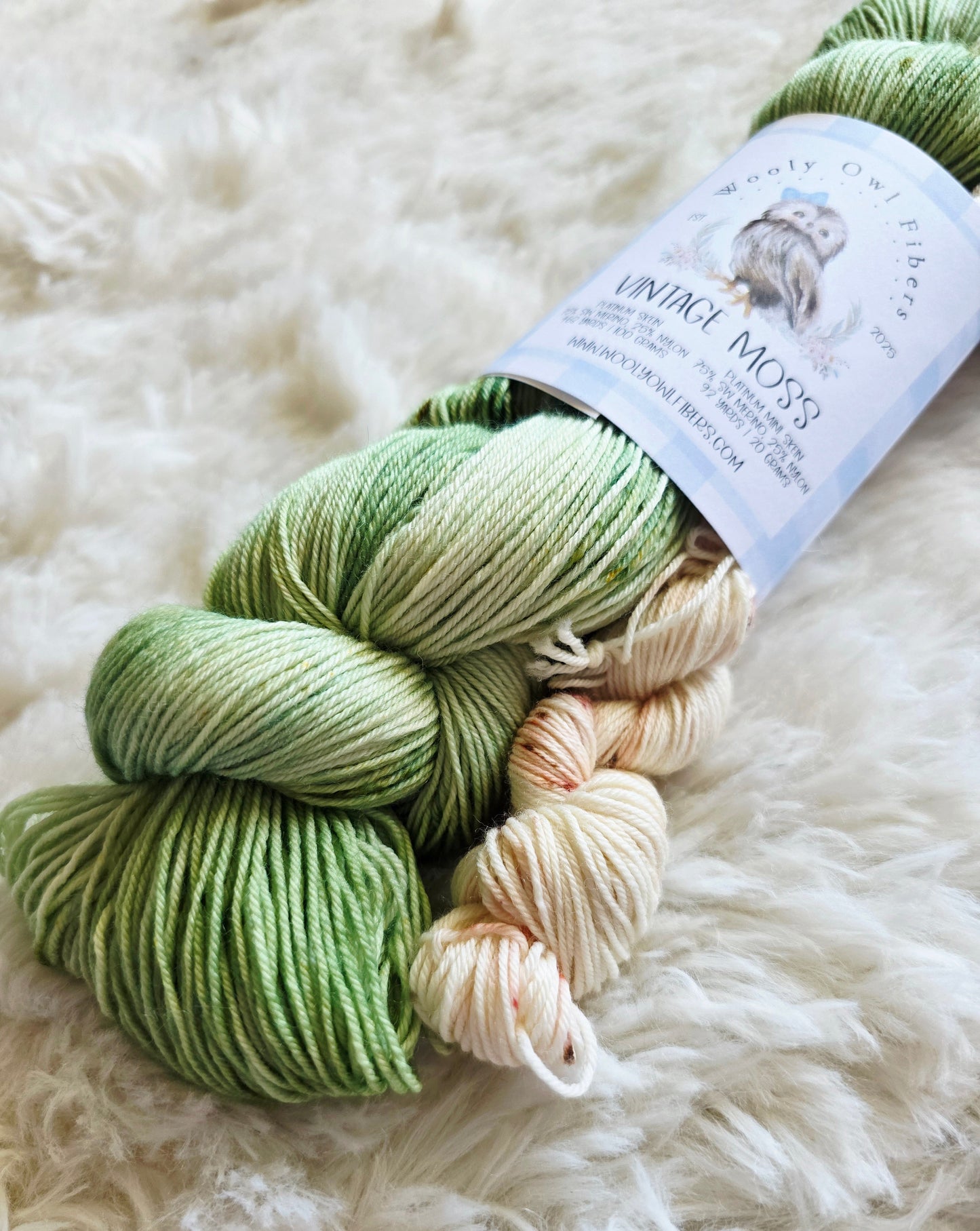 Vintage Moss Sock Kit Wooly Owl Fibers