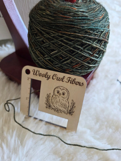 2" Gauge Ruler - Knitter's Companion Block Wooly Owl Fibers