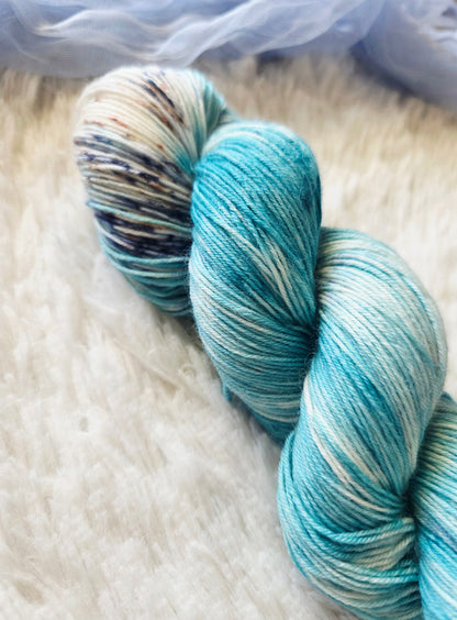 Old Farm Truck BFL Sock Yarn Wooly Owl Fibers