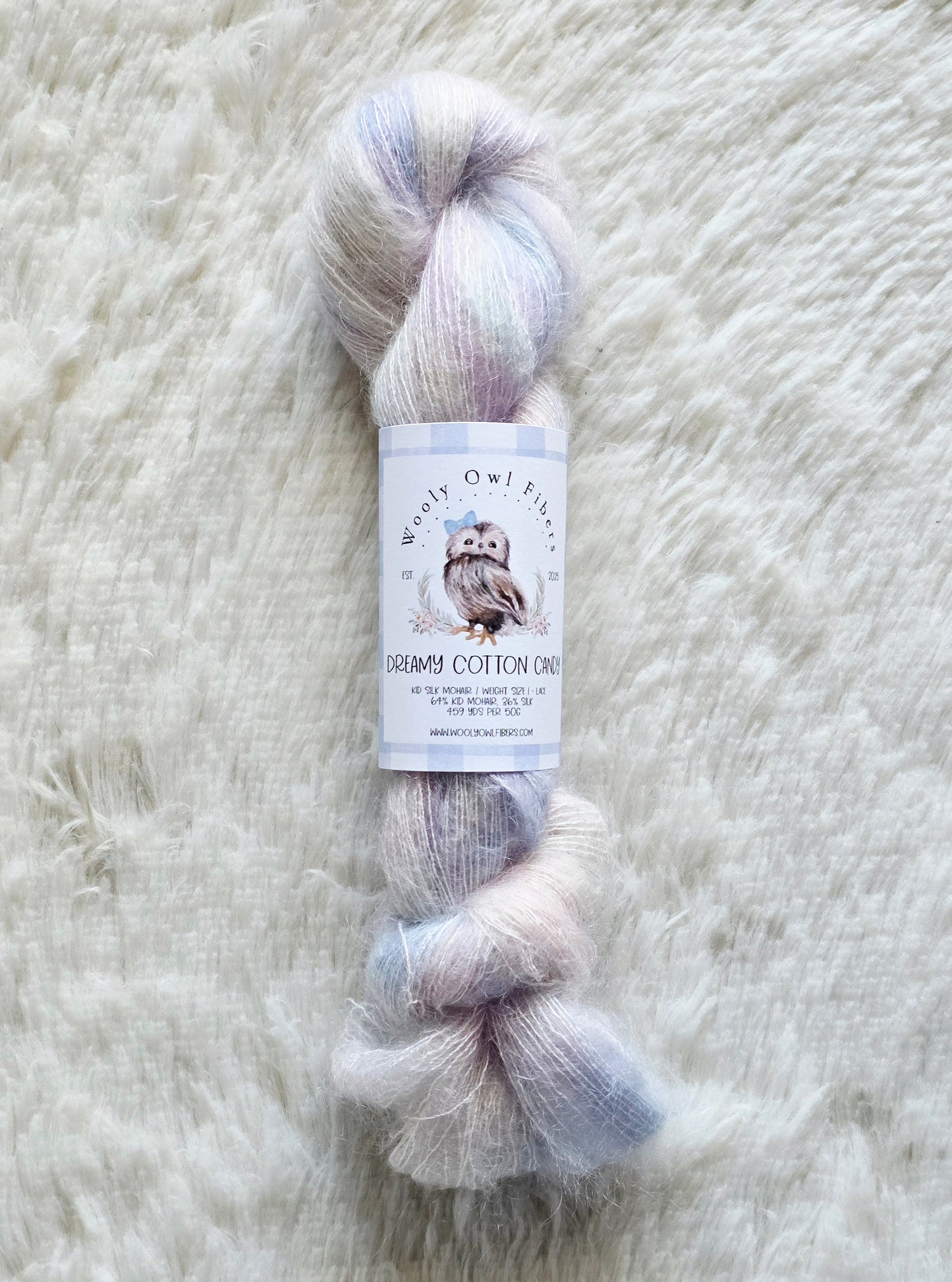 Dreamy Cotton Candy Wooly Owl Fibers
