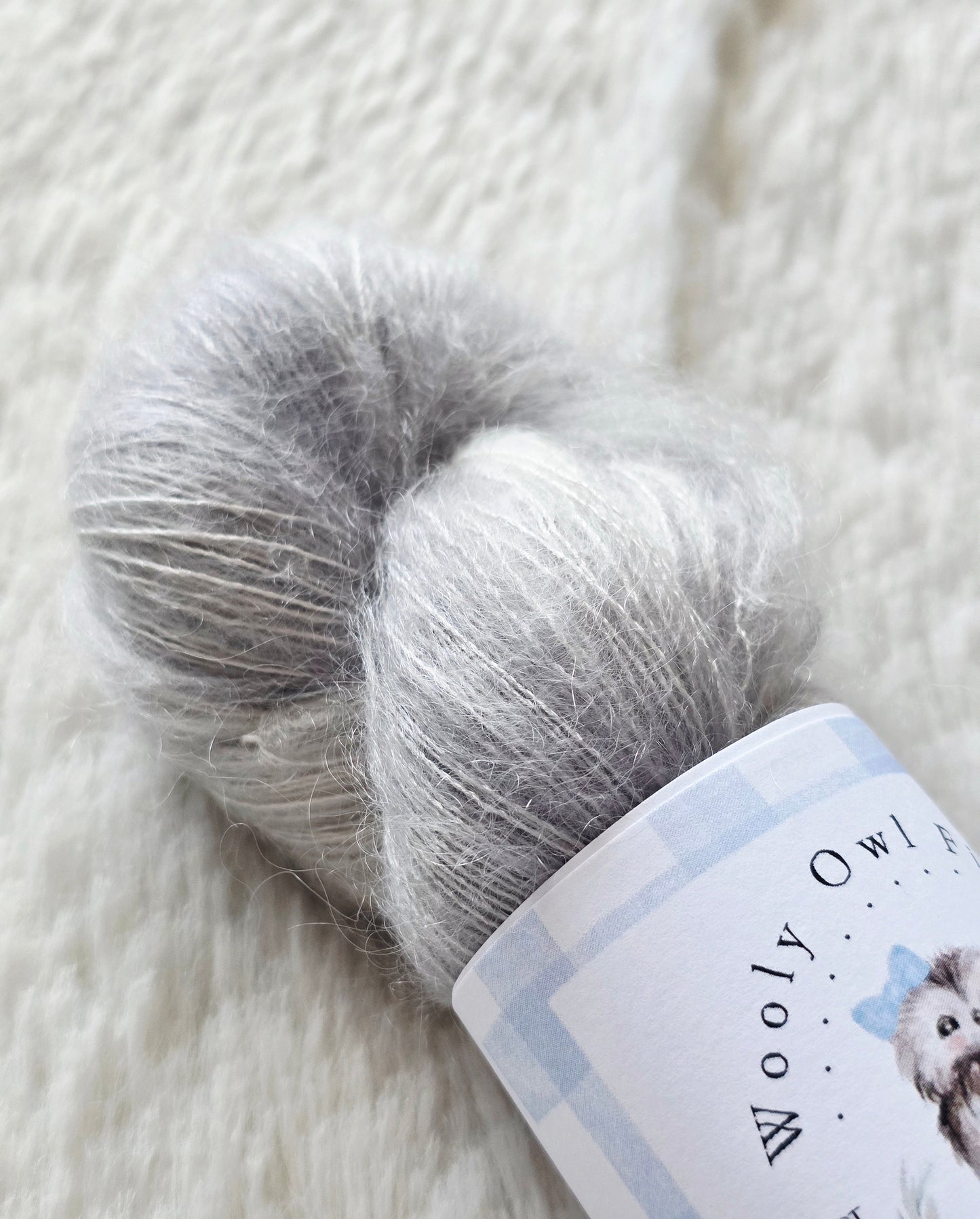 Dreamy Storm Cloud Wooly Owl Fibers