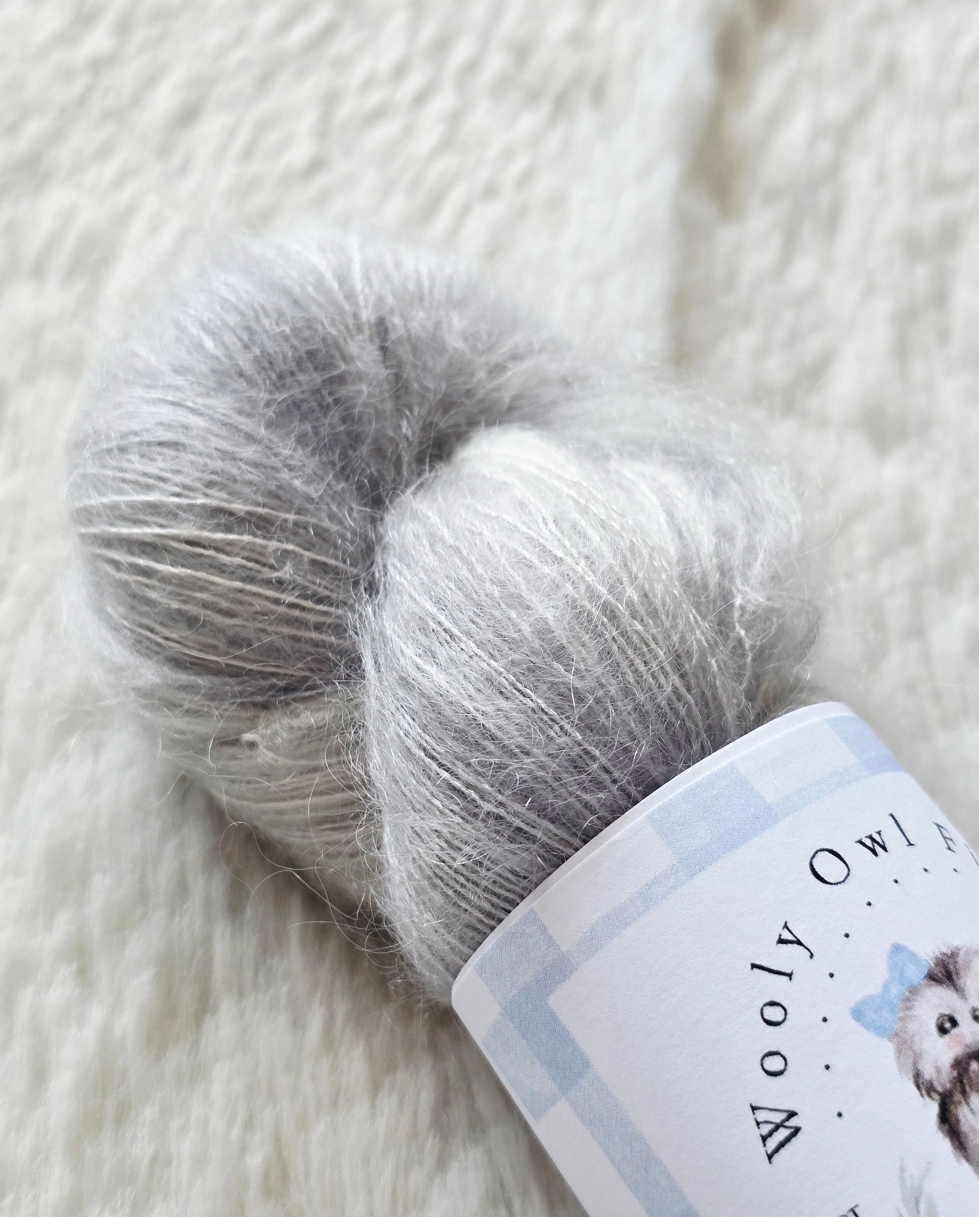 Dreamy Storm Cloud Wooly Owl Fibers