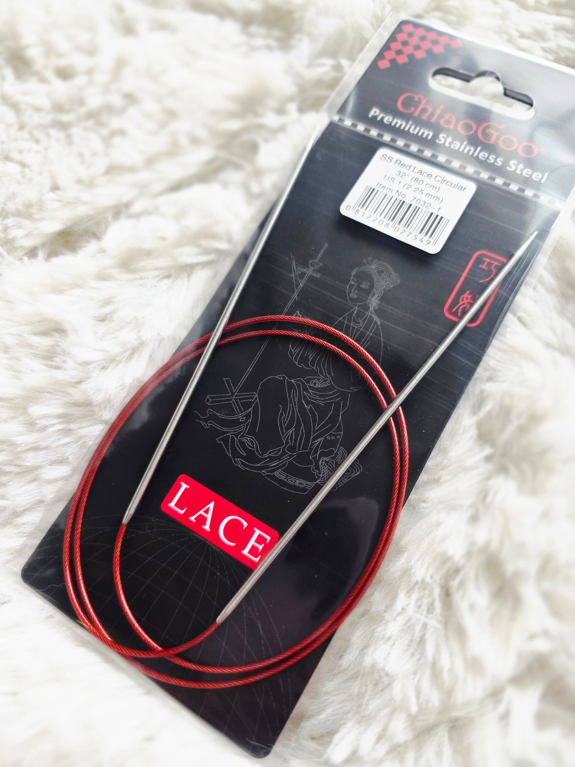 RED Lace™ SS Circulars - 32" (80 cm) - US 1 - 2.25mm Wooly Owl Fibers