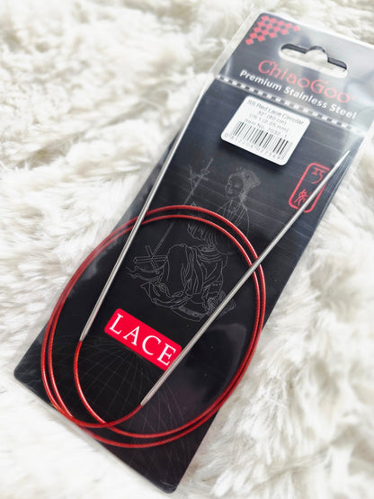 RED Lace™ SS Circulars - 32" (80 cm) - US 1 - 2.25mm Wooly Owl Fibers