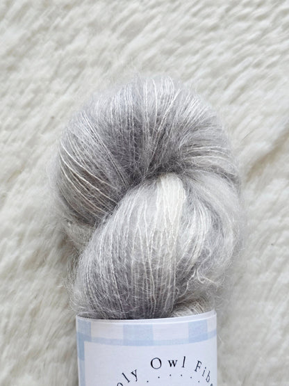 Dreamy Storm Cloud Wooly Owl Fibers