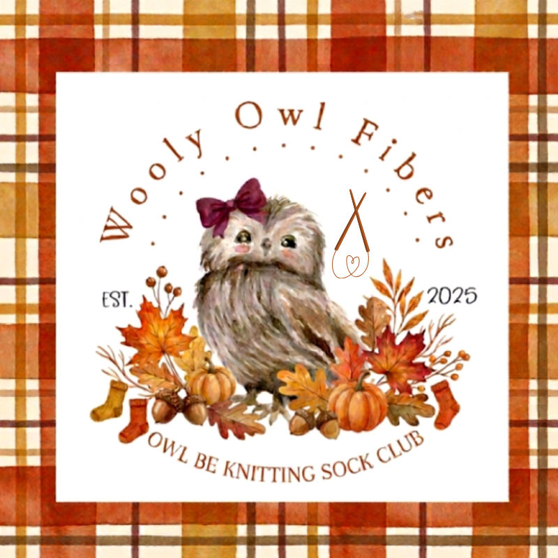 Owl Be Knitting Sock Club Pre-Order - SEPTEMBER BOX Wooly Owl Fibers