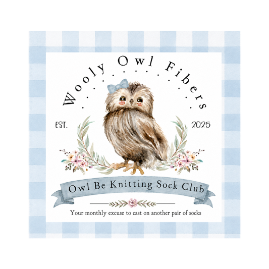 Owl Be Knitting Sock Club Wooly Owl Fibers
