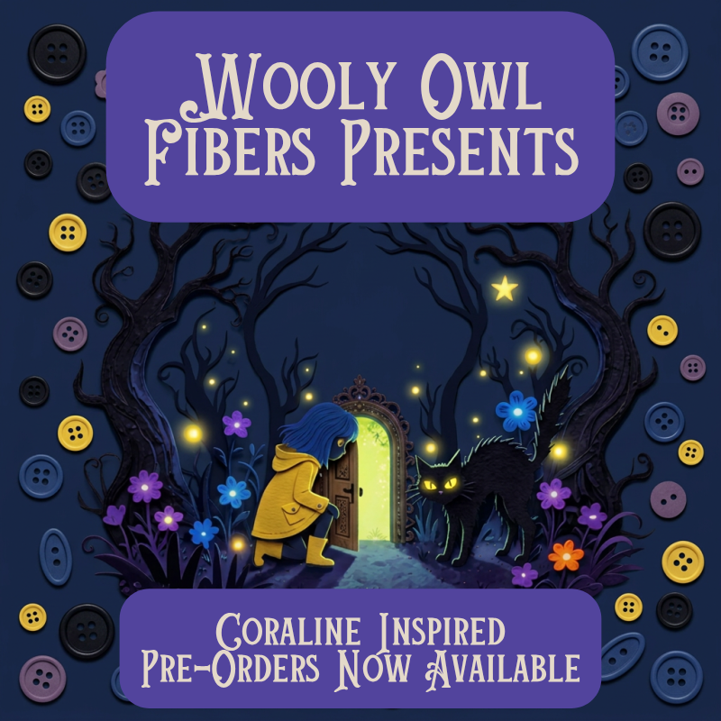 Coraline Inspired Advent Calendar | Mini Skein Set | Pre-Order Wooly Owl Fibers