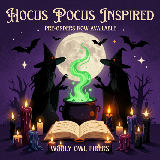 Hocus Pocus Witch Advent Calendar Inspired Advent Calendar | 12 Mini Skein Set | Pre-Order (Copy) Wooly Owl Fibers